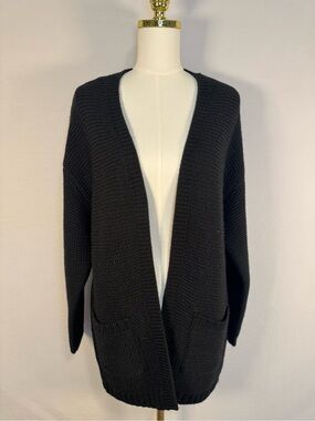 Vera Moda Black Long Knit Cardigan Large